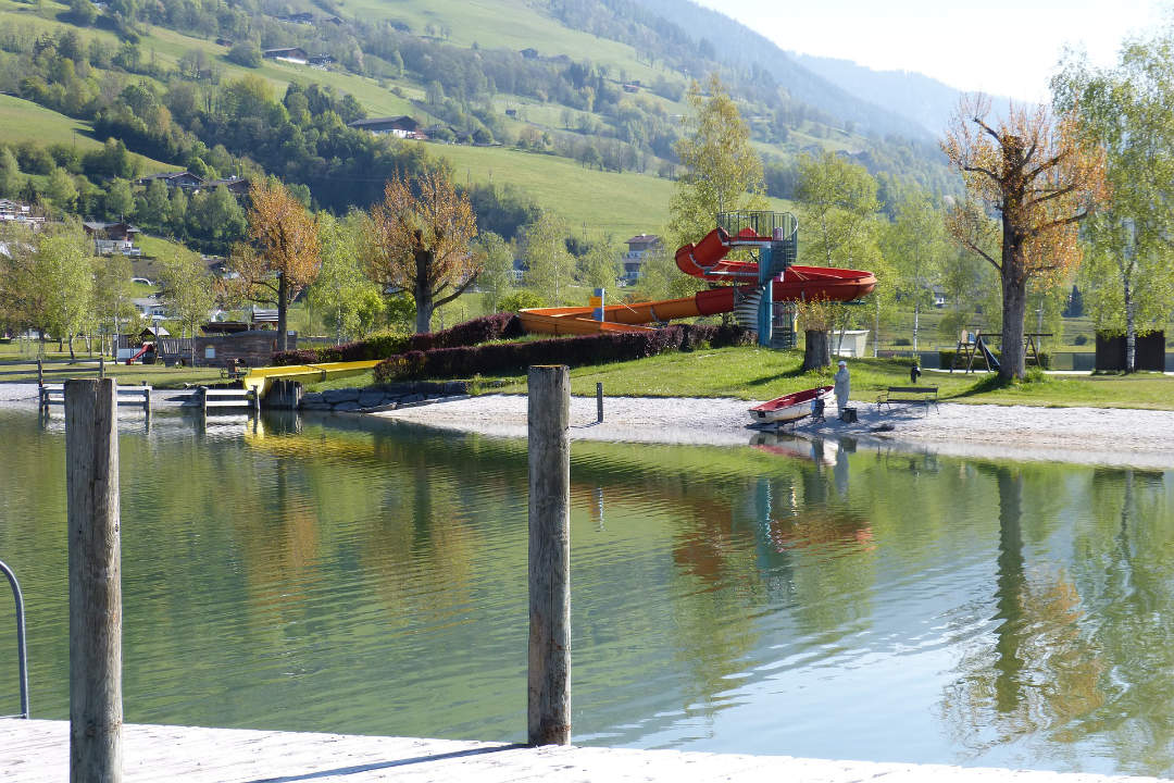 Wasserrutsche beim Badesee in Uttendorf